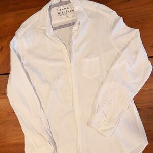 Frank & Eileen White Eileen Shirt Size Large